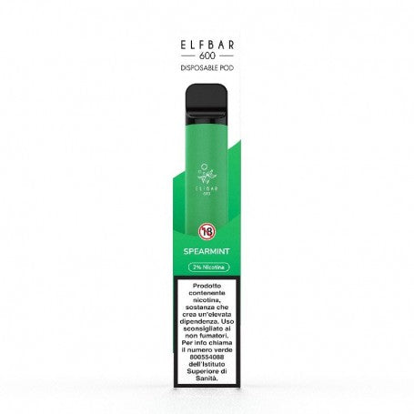 ElfBar Spearmint Usa e Getta 600 Puff 20mg - Nuvola Rossa Vape Shop