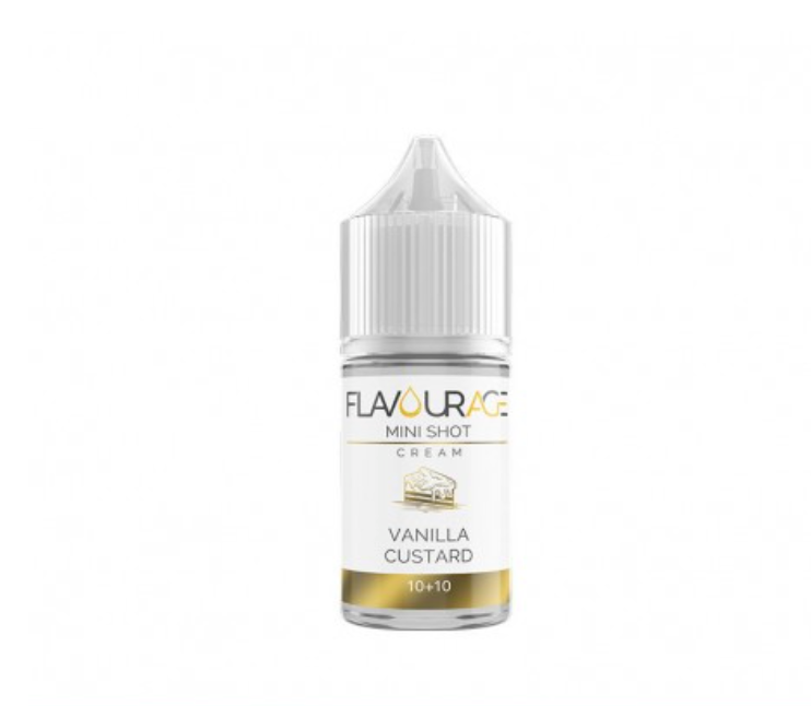 Flavourage Vanilla Custard Mini Shot 10+10 - Nuvola Rossa Vape Shop