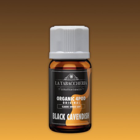 La Tabaccheria Organic 4 Pod Single Leaf Black Cavendish Aroma 10ml - Nuvola Rossa Vape Shop